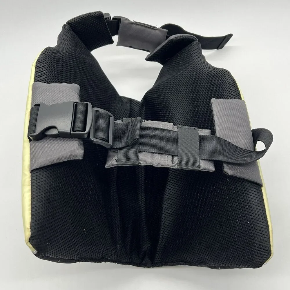 Bum's Pack Black/Gray Dog Backpack Size Large Saddlebag Camping Hiking Harness
